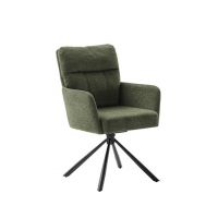 MC AKCENT - UTICA Krzesło | Nogi skośne | Obrót siedziska | Tkanina typu szenil Oliwka | UT4S08OL