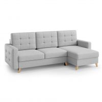 Mars Meble - VEGAS LIGHT GREY Narożnik z funkcją i pojemnikiem | VELO 632 | PROMOCJA