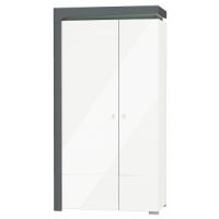 Restol - THEA WHITE Szafa WHS - 2 biały połysk