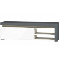 Restol - THEA WHITE Szafka RTV WHTV-1 biały połysk