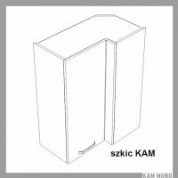 KAM - KAMMONO Szafka WRP70x40/100 | Górna | Narożna | Front frezowany