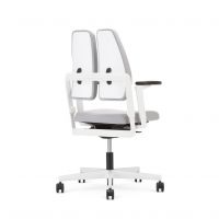 NOWY STYL - XILIUM Fotel Obrotowy SWIVEL CHAIR DUO-BACK UPH/P WHITE | Oparcie - 2-częściowe