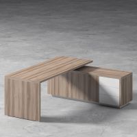 BIURO SERWIS - Z-BOX Biurko z pomocnikiem Z-206 | front - płyta meblowa