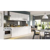 LIVEO - TIFFANY Kuchnia T35A/260 | Zestaw na 260 cm | Biały połysk