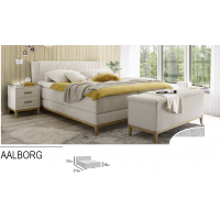 MEBLE BEST - AALBORG Łóżko kontynentalne | Megacomfort HR 180x200