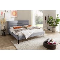 MC AKCENT - AGADIR Łóżko 140x200 | Tkanina Neve szara 85 | AGA14001