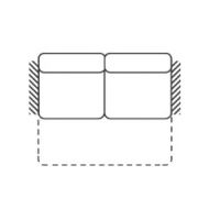 FENIKS MEBLE - ALISON Sofa 2,5 F BB Z funkcją spania | Bez boków