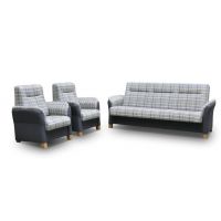 Mars Meble - AVANTI II ZESTAW WYPOCZYNKOWY 3+1+1 | NIEBIESKI | PROMOCJA