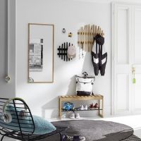 MC AKCENT - BANTRY Zestaw ławka+ dwa wieszaki ( 52458EM, 52566EM, 52585SX) DOSTĘPNY OD RĘKI