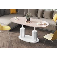 HUBERTUS - BARLETTA Ławostół | Kaszmir mat | Biały połysk | Biały połysk