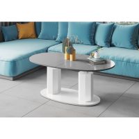 HUBERTUS - BARLETTA Ławostół | Szary połysk | Biały połysk | Biały połysk