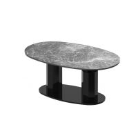 HUBERTUS - BARLETTA Ławostół | Venatino white połysk | Czarny połysk | Czarny połysk