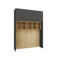 NEW ELEGANCE - NEW ELEGANCE Sleep Varia Baza 140 | Dąb | Grafit