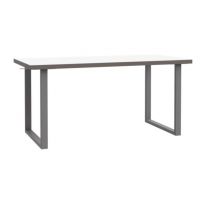 Forte - KEFLAVIK KFLB422-120-940 | Biurko | Biały / Uni Wolfram Szary