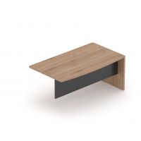 MASSONI - EXO Biurko podporowe EXB1591 Z L/P | 149,2x90x75h cm | Blat zaokrąglony