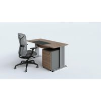 AMS Meble Biurowe - AGAT Biurko BA5 | Na Stelażu Metalowym | 140x80 cm