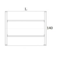 AMS Meble Biurowe - EVENT Biurko BV20 Na Stelażu Metalowym | 160x140 cm | 2-osobowe | Wolnostojące