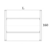 AMS Meble Biurowe - EVENT Biurko BV21 Na Stelażu Metalowym | 140x160 cm | 2-osobowe | Wolnostojące