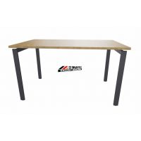 AMS Meble Biurowe - EVENT PLUS Biurko BV4+ Na Stelażu Metalowym | 120x80 cm | 1-osobowe | Wolnostojące | Z Dystansem 1 cm