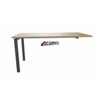 AMS Meble Biurowe - EVENT PLUS Biurko BV10+ Na Stelażu Metalowym | 140x80 cm | 1-osobowe | Podporowe | Z Dystansem 1 cm