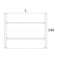 AMS Meble Biurowe - OMIX Biurko BO19 | Na Stelażu Metalowym | 140x140 cm | 2-osobowe | Wolnostojące