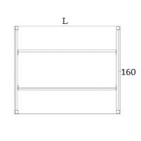 AMS Meble Biurowe - STAND Biurko BS21 Na Stelażu Metalowym | 140x160 cm | 2-osobowe | Wolnostojące
