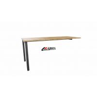 AMS Meble Biurowe - STAND PLUS Biurko BS11+ Na Stelażu Metalowym | 160x80 cm | 1-osobowe | Podporowe | Z Dystansem 1 cm