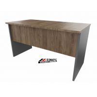 AMS Meble Biurowe - WOOD R Biurko BWR8 | Na Stelażu Płytowym | 180x80 cm | 1-osobowe | Wolnostojące | Bez nawisów