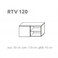 LAYMAN - BRIKS RTV 1/120 | Szafka RTV