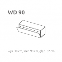 LAYMAN - BRIKS WD90 | Moduł poziomy z frontem | Otwierany w dół