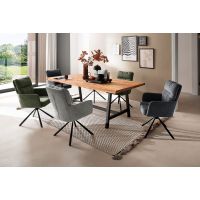 MC AKCENT - MALMOE Stół 180x100 | Krawędź C trapez ścięty w górę | Dąb dziki olejowany | MAL18CBE | Stelaż A | MALA18AL