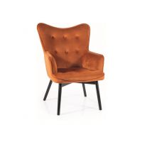 SIGNAL - CARMEN Velvet Fotel | Velvet tkanina | Cynamonowy | Bluvel 4215 | z MR