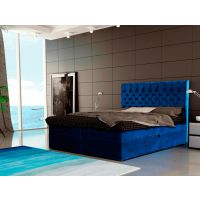 Mars Meble - COLIER Łóżko kontynentalne z pojemnikiem | 160x200 | Materac Bonell | Topper