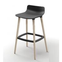 BGROUP - COWORKER Hoker PPL SH130L | Stelaż Drewniany | Oparcie z Tworzywa | Niski