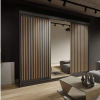 ARKOS - ROYAL Szafa 250 cm | czarny+votan