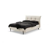 BENIX - DANAE Łóżko 160 z pojemnikiem | Tkanina Artico Pearl | PROMOCJA | DOSTĘPNE OD RĘKI