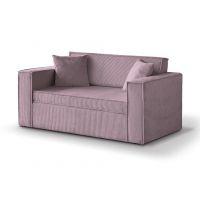 Mars Meble - DAVE 120 RÓŻOWY Sofa z funkcją spania i pojemnikiem PROMOCJA
