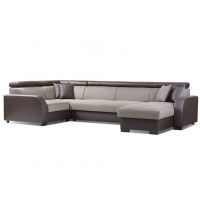 Mars Meble - DECO U BRĄZ Narożnik z funkcją i pojemnikiem PROMOCJA