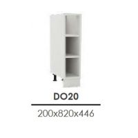Stolkar - CLARA Szafka DO20 | Dolna 20 | Otwarta | Popiel