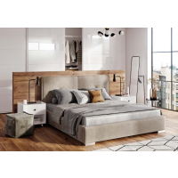 Forte - DROGARATI Łóżko tapicerowane 160x200 | z pojemnikiem