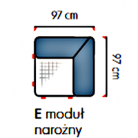 UNIMEBEL - INSPIRO Moduł E narożny łączący