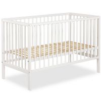 KLUPŚ - FRANIA Łóżeczko 120x60 | Biel