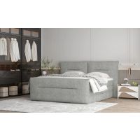 WERSAL - ELMA Łóżko Kontynetalne 140x200 z pojemnikiem | Materac Bonell | Materac Pocket