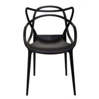 FURNITEX - DC2-1007 Krzesło | Tworzywo PP | Czarne