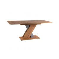 SIGNAL - EXEL Stół 140-180x85 | Dąb wotan | Srebrny | z PL