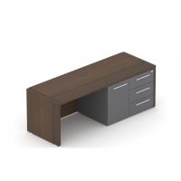 MASSONI - EXO Kontener podporowy EXKB 161 | 160x5x55,5h cm | 3 szuflady + 1-drzwiowa szafka