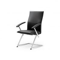 NOWY STYL - TIGER UP Krzesło konferencyjne FRAME CHAIR CFA MB UPH | Oparcie o średniej wysokości | Stelaż na płozie