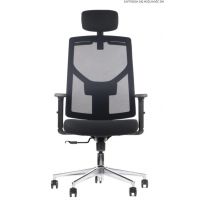 STEMA - CURTIZ Fotel Obrotowy | Czarny | Chrom | Zgodny z rozporządzeniem MRPiPS z 2023