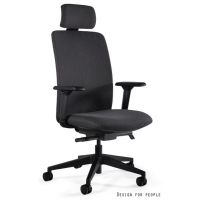 UNIQUE MEBLE - ELI Fotel Obrotowy FC21H | Czarny