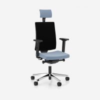 NOWY STYL - NAVIGO Fotel Obrotowy SWIVEL CHAIR MESH BLACK | Oparcie Siatkowe | Wersja Czarna BL | Regulowane Podparcie Lędźwi | Zgodny z Rozporządzeniem z 2023 roku